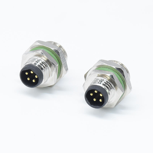 Conector Circular M8 IP67 Impermeable de 5 Pines Macho y 6 Pines Hembra, Conector Industrial para Montaje en Panel PCB - Product Image 6