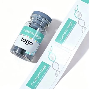 Etichette Adesive Olografiche Personalizzate con Stampa a Caldo Argento Lucido, <span class=keywords><strong>Adesivi</strong></span> ad Alta Aderenza <span class=keywords><strong>per</strong></span> Cosmetici, Farmaci, Peptidi e Prodotti Liofilizzati - Product Image 2
