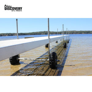 Dock flottant en aluminium pour quai, lac, herbe, passerelle, <span class=keywords><strong>bateau</strong></span>, durable, installation facile, dock à roulettes - Product Image 5
