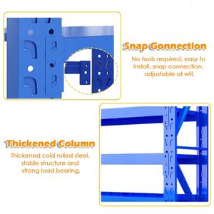 Étagères en fer robustes à plusieurs niveaux pour <span class=keywords><strong>garage</strong></span>, installation facile, plusieurs couleurs, jaune, stockage commercial et domestique - Product Image 2