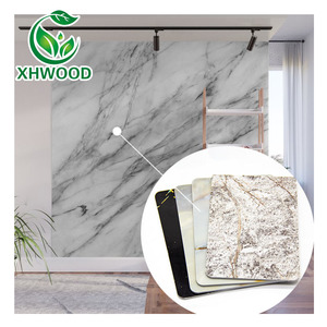 Panneau mural en <span class=keywords><strong>PVC</strong></span> imitation marbre 3 mm, feuille de <span class=keywords><strong>PVC</strong></span> brillant UV pour table de cuisine 4x8 pieds - Product Image 1