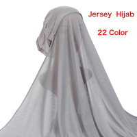 Écharpe intérieure en Jersey extensible pour femme, foulard, Turban, hijab instantané, modèle musulman, avec Bonnets intérieurs