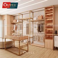 Meuble de présentation moderne et écologique, pliable et portable, pour sacs à main et vêtements, avec étagères rotatives, pour usage commercial et design d'intérieur de boutique