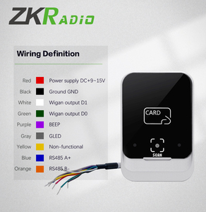 13,56MHz Metal QR-code kaartlezer met ingebouwde kaartlezerantenne, ondersteunt Wiegand, RS485, USB en <span class=keywords><strong>TCP</strong></span> netwerkuitvoermethoden - Product Image 5
