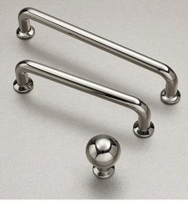 Zinc Alloy Cabinet Wardrobe <b>Drawer</b> Door Handles Titanium <b>Silver</b> Finish for Bedroom Kitchen Living Room Outdoor Hotel Dressers - Product Image 6