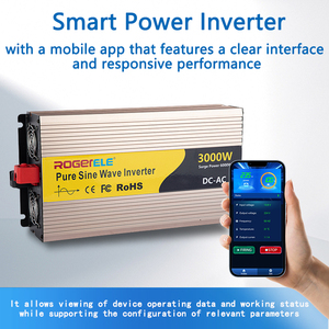 Convertisseur d'ondes sinusoïdales pures 3000W 3KW 12V 24V DC vers <span class=keywords><strong>220V</strong></span> 230V 240V 50Hz certifié CE UKCA pour camping-car, solaire et alimentation de secours domestique - Product Image 2