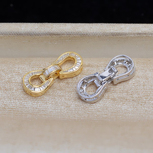 Componentes de Joyería JG5268: Hebilla de Cadena para Suéter, Hebilla para Sombrero, Accesorio DIY para Collar y Pulsera de Plata S925 con Piedra en Forma de T - Product Image 4