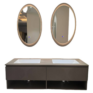 New bathroom basin double basin bathroom cabinet one customizable size washbasin washbasin bathroom cabinet combination - Product Image 5