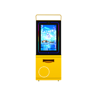 Machine de photomaton numérique IA, kiosque de portrait virtuel avec écran tactile en libre-service et imprimante pour projets de divertissement