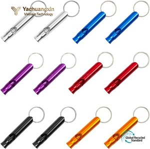 Silbato de Supervivencia de Aleación de Aluminio Verde con Anillo para Llaves, Silbato Metálico Ligero de Seguridad para Exteriores - Product Image 5