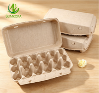 Plateau à œufs en carton biodégradable personnalisé Sumkoka, plateau à œufs en carton pour 6, 12, 15, 18, 20, 30 œufs, plateau à œufs en pulpe