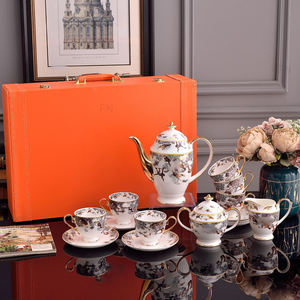 Ensemble de café et de thé en céramique à motif jungle de la série H, vente en gros promotionnelle, 15 pièces - Product Image 3