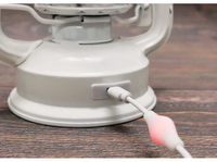 Lampe de camping LED rétro à 6 couleurs avec variateur d'intensité continu, batterie Li-ion rechargeable par USB, pour la décoration de camping et les situations d'urgence