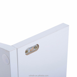 Estante <span class=keywords><strong>de</strong></span> esquina flotante <span class=keywords><strong>de</strong></span> montaje en pared moderno <span class=keywords><strong>de</strong></span> madera <span class=keywords><strong>de</strong></span> 2 niveles-Blanco para sala <span class=keywords><strong>de</strong></span> estar - Product Image 3