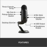 Microphone de jeu pour PC, microphone à condensateur USB, microphone de studio, enregistrement professionnel, micro sans fil professionnel