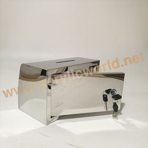 กล่องบริจาคโลหะคุณภาพสูง,กล่องบริจาคแบบกำหนดเอง,กล่องคำแนะนำ - Product Image 2