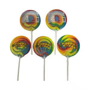 High Quality 85g Hard Candy Lollipops Big Size Rainbow Mixes Fruity Flavored <strong>Sour</strong> <strong>Sweets</strong> Low Price Bag Packaging Gift Candy - Product Image 5