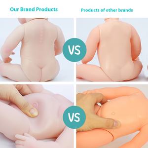 Muñeca suave de vinilo realista para bebé <span class=keywords><strong>Reborn</strong></span> de 38cm, venta al por mayor transfronteriza para niños, regalo de recién nacido apropiado para la edad para niñas - Product Image 5