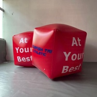 Bouée cube gonflable personnalisée avec logo, bouée carrée en PVC pour événements publicitaires, triathlons, vente en gros pour agences événementielles