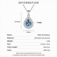 Dan Jewelry Zirkoon hanger ketting voor jubileum, Valentijnscadeau, 5A Kubieke Zirkonia