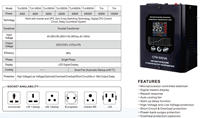 Stabilisateur de tension mural CVR95-3KVA 3KVA 220V à contrôle par microprocesseur, type relais, pour réfrigérateur, Russie CIS