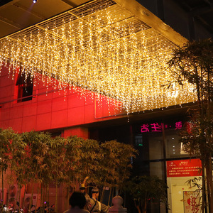 5M Length1202leds <span class=keywords><strong>Icicle</strong></span> işıklar <span class=keywords><strong>Dripping</strong></span> damlayan işık perde ışık Falls Led Spoel açık fabrika toptan noel temizle 70