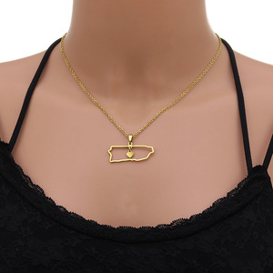 Collar <span class=keywords><strong>de</strong></span> Moda con Mapa <span class=keywords><strong>de</strong></span> Ciudad en Acero <span class=keywords><strong>de</strong></span> Titanio, Collar con Colgante <span class=keywords><strong>de</strong></span> Corazón <span class=keywords><strong>para</strong></span> <span class=keywords><strong>Hombre</strong></span> y Mujer, Collar <span class=keywords><strong>de</strong></span> Acero Inoxidable con Mapa <span class=keywords><strong>de</strong></span> <span class=keywords><strong>Puerto</strong></span> <span class=keywords><strong>Rico</strong></span> - Product Image 6