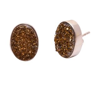 ต่างหูสตั๊ดทำมือผู้หญิงทำจากไทเทเนียมดรูซี่925เงินสเตอร์ลิงทำด้วยมือ - Product Image 2