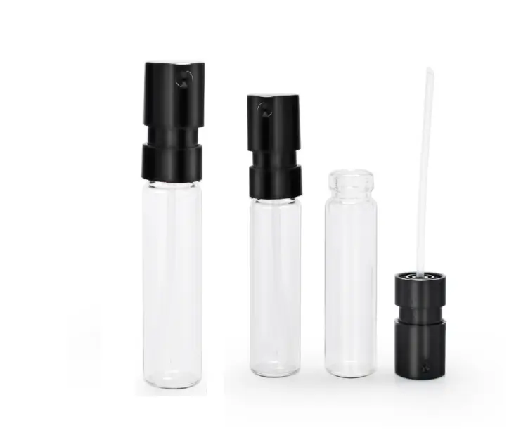 Travel size perfume glass bottle french sample glass tube 1.5ml 2ml test vial