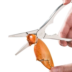 Herramientas para comer cangrejo tres 304 Acero inoxidable tres piezas pinzas herramientas peludas tijeras juego para comer - Product Image 3