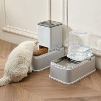 Ensemble de bols de nourriture et d'eau pour animaux de compagnie en acier inoxydable noble et durable