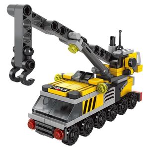 Jouet <span class=keywords><strong>de</strong></span> construction en plastique ABS compatible pour garçons : Excavatrice militaire, camion <span class=keywords><strong>de</strong></span> pompiers, voiture <span class=keywords><strong>de</strong></span> police – Blocs <span class=keywords><strong>de</strong></span> construction à assembler - Product Image 5