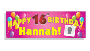 Texte personnalisé de haute qualité Photo PVC vinyle impression bannière joyeux <span class=keywords><strong>anniversaire</strong></span> bannière dans n'importe quelle taille - Product Image 5