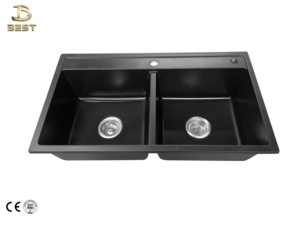 อ่างล้างจานสแตนเลส304ทันสมัยหนึ่งอันทำด้วยมือเงินไม่ขีดข่วนรับประกัน5ปีสำหรับใช้ในบ้าน - Product Image 3