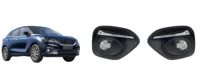 Phares antibrouillard LED blancs/jaunes polyvalents pour Hilux Champ 2024 + Feux de jour neufs inclus