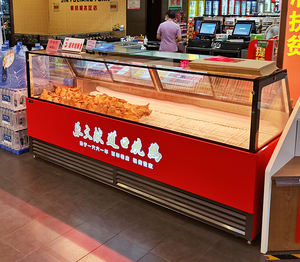 Vlees Display Chiller Commerciële Koeler Gekoelde Showcase Vlees Display Koelkast Vlees Vriezer Koelbank - Product Image 6