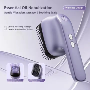 Venta caliente cepillo de cuero cabelludo aceite esencial masaje peine aromaterapia cuero cabelludo masajeador eléctrico masajeador de cabello - Product Image 2