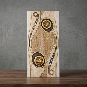Carreaux muraux décoratifs en céramique numérique dorée et argentée, brillants et émaillés, de qualité supérieure, 300x600mm, de Morbi - Product Image 2