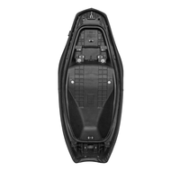 Housse de selle de moto en cuir noir 25PCX160, coussin de siège souple en latex naturel pour mise à niveau de moto
