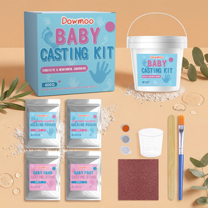 Kit <span class=keywords><strong>de</strong></span> moulage 3D mains créatif pour la famille, bébés <span class=keywords><strong>et</strong></span> enfants, ensemble <span class=keywords><strong>de</strong></span> sculpture souvenir avec moule <span class=keywords><strong>et</strong></span> gants, cadeau commémoratif - Product Image 4
