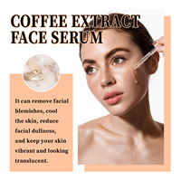 OEM West & Month Extrait de Café Hydratant Éclaircissant Anti Rides Soins de la Peau Sérum Visage au Café 30ml