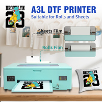 USA DDP Tax Free Nouvelle imprimante DTF automatique A3 33cm avec garantie de 3 ans, impression sur film PET pour t-shirts, livraison en 2 à 4 jours