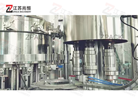 Machine de remplissage automatique d'eau gazeuse, équipement de remplissage de boissons gazeuses en bouteille PET, ligne de production industrielle