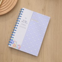 Cahier à spirale A5 personnalisé-Vente en gros de cahiers scolaires au design floral pour étudiants
