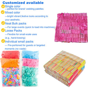 1KG Confezione Ordinata di Coriandoli Ignifughi Multicolore per Decorazione Tavola, per Discoteche, Festival Musicali all'Aperto, Concerti - Product Image 6