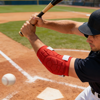 Protège-coudes de baseball avec broderie de logo personnalisé, protège-bras de sport pour le softball, protège-coudes, genouillères