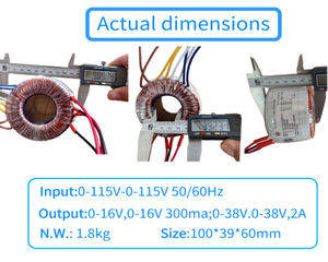 Transformateur toroïdal 220V 110V 50W-1000W à faible bruit pour équipement audio - Product Image 6