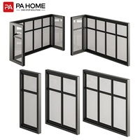 Ventanas Fijas de Aluminio y Acero con Marco Grande y Moderno Personalizadas para Casas