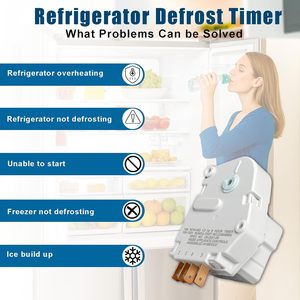 Minuteur de dégivrage AP2592907 pour réfrigérateurs Frigidaire, 120V, <span class=keywords><strong>6</strong></span> heures 21 <span class=keywords><strong>minutes</strong></span>, 215846604, compatible avec les réfrigérateurs et congélateurs - Product Image 4