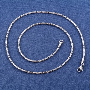 Collier fin en chaîne de câble pour le cou, en acier inoxydable 316L, pour femmes et hommes, couleur argent, collier ras du cou, accessoires de bijoux imperméables - Product Image 6